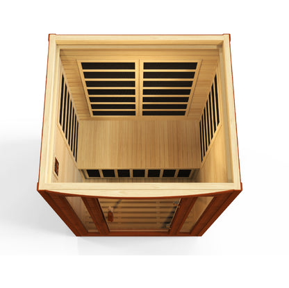 Golden Designs San Marino Elite 2 Person Ultra Low EMF Infrared Sauna – DYN-6206-01 Elite