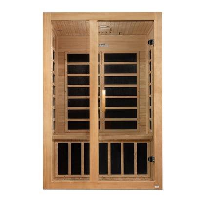 Santiago 2 Person Low EMF Infrared Sauna – DYN-6209-01