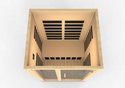 Santiago 2 Person Low EMF Infrared Sauna – DYN-6209-01