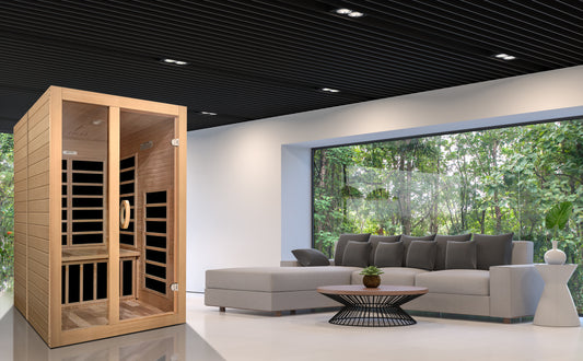 Santiago 2 Person Low EMF Infrared Sauna – DYN-6209-01