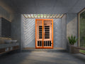 Golden Designs Santiago Elite 2 Person Ultra Low EMF Infrared Sauna – DYN-6209-02 Elite