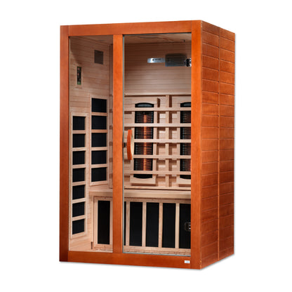 Golden Designs Santiago 2 Person Full Spectrum Infrared Sauna – DYN-6209-03 FS