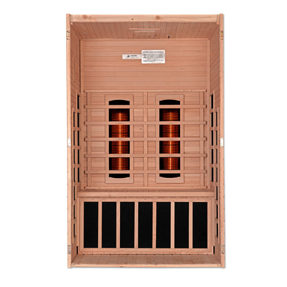 Golden Designs Santiago 2 Person Full Spectrum Infrared Sauna – DYN-6209-03 FS