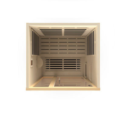 Golden Designs DYN-6215-02 Elite 2 Person Ultra Low EMF Infrared Sauna