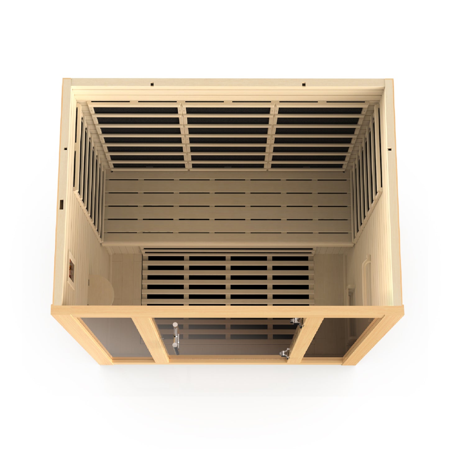 Golden Designs Vila 3 Person Ultra Low EMF Infrared Sauna – DYN-6315-02 Elite