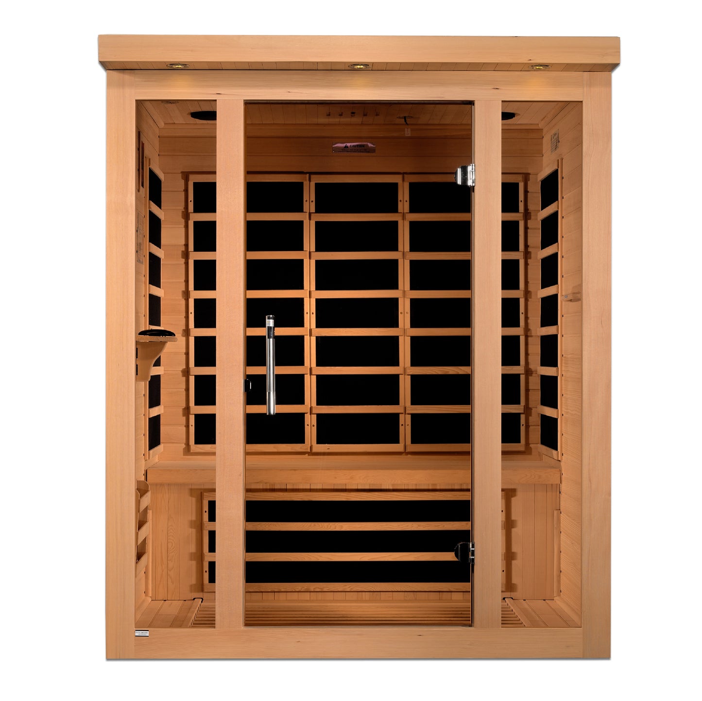 Golden Designs Vila 3 Person Ultra Low EMF Infrared Sauna – DYN-6315-02 Elite