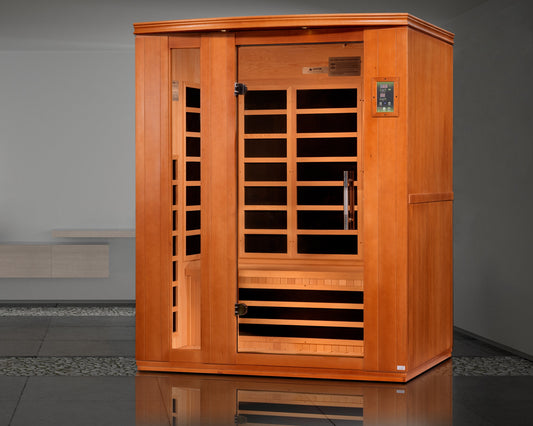Golden Designs Lugano 3 Person Low EMF Infrared Sauna – DYN-6336-02