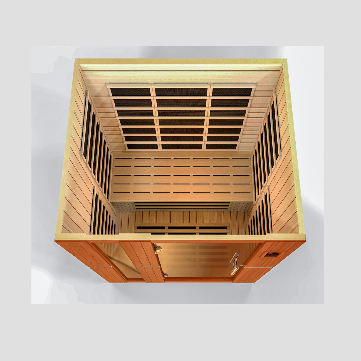 Golden Designs Lugano 3 Person Low EMF Infrared Sauna – DYN-6336-02 Elite