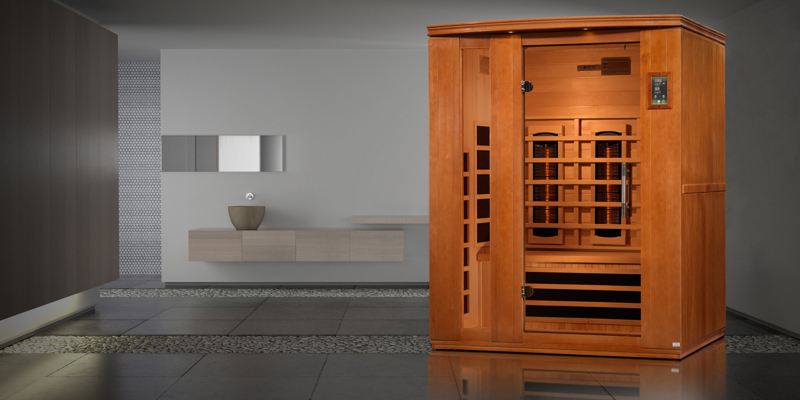 Lugano 3 Person Full Spectrum Infrared Sauna – DYN-6336-03 FS