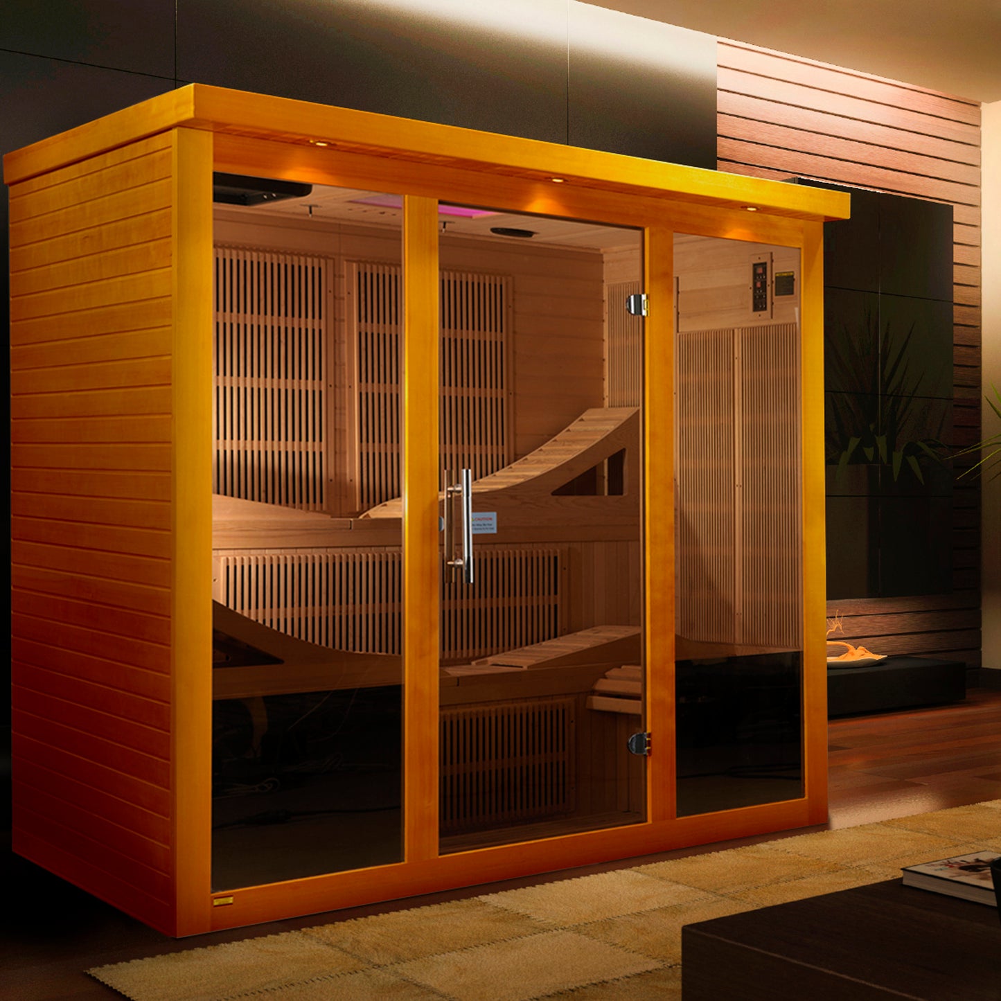 Golden Designs 6 Person Ultra Low EMF Infrared Sauna   GDI-6996-01  Elite