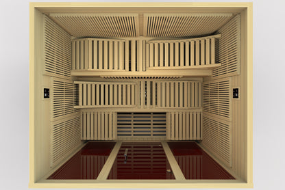 Golden Designs 6 Person Ultra Low EMF Infrared Sauna   GDI-6996-01  Elite