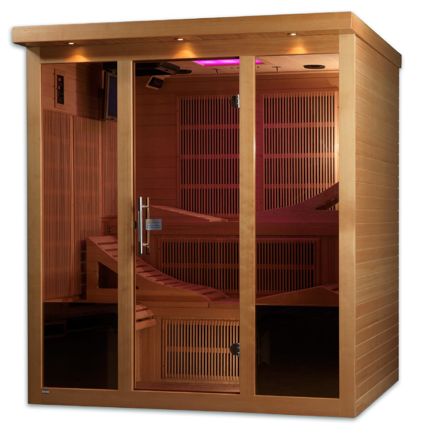 Golden Designs Monaco 6 Person Near Zero EMF Infrared Sauna – GDI-6996-01
