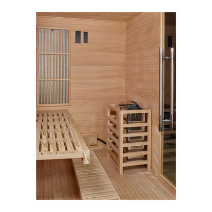 Golden Designs 2025 Soria 3 Person Hybrid Sauna – GDI-8330-01