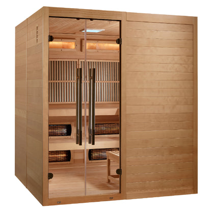 Golden Designs 2025 Toledo 6 Person Hybrid Sauna – GDI-8360-01