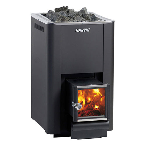 Harvia PRO 20 SL Pro Series Sauna Wood-Burning Stove w/ Exterior Feed