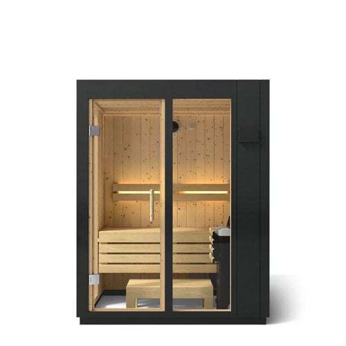 Kohler C1 Indoor Sauna Kit, Graphite Grey, Up to 5 Persons