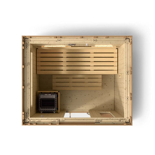 Kohler C2 Outdoor Sauna Kit, Douglas Fir, Up to 6 Persons