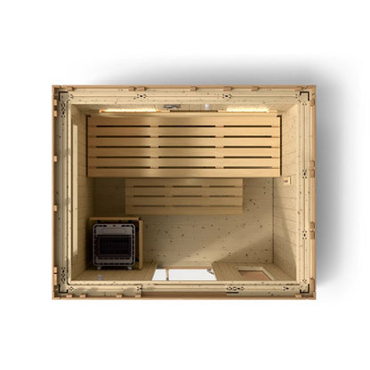 Kohler C2 Outdoor Sauna Kit, Douglas Fir, Up to 6 Persons