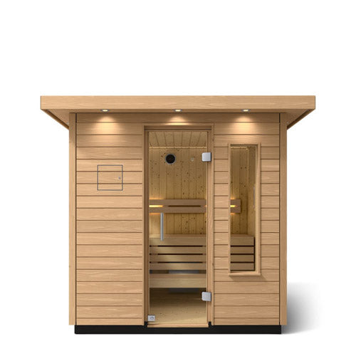 Kohler C2 Outdoor Sauna Kit, Douglas Fir, Up to 6 Persons