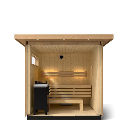 Kohler C2 Outdoor Sauna Kit, Douglas Fir, Up to 6 Persons
