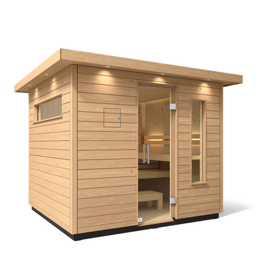 Kohler C2 Outdoor Sauna Kit, Douglas Fir, Up to 6 Persons