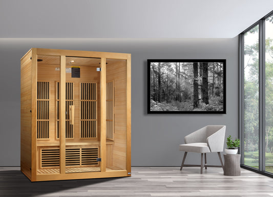 Maxxus Bellevue 3 Person Low EMF Infrared Sauna – MX-J306-01