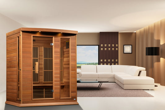 Maxxus 3 Person Low EMF Infrared Sauna – MX-K306-01