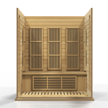 Maxxus 3 Person Low EMF Infrared Sauna – MX-K306-01