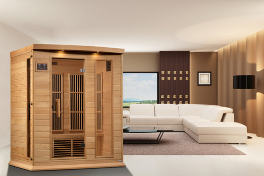 Maxxus 3 Person Low EMF Infrared Sauna – MX-K306-01