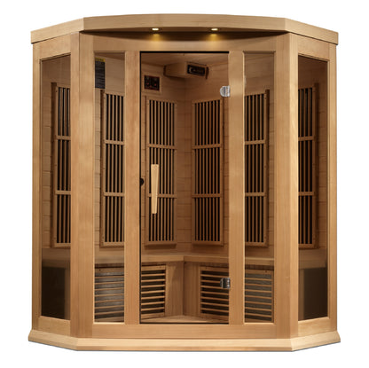 Maxxus Avignon Edition 3 Person Corner Infrared Sauna – MX-K356-01-ZF