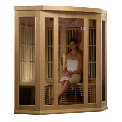 Maxxus 3 Person Low EMF Infrared Sauna – MX-K356-01