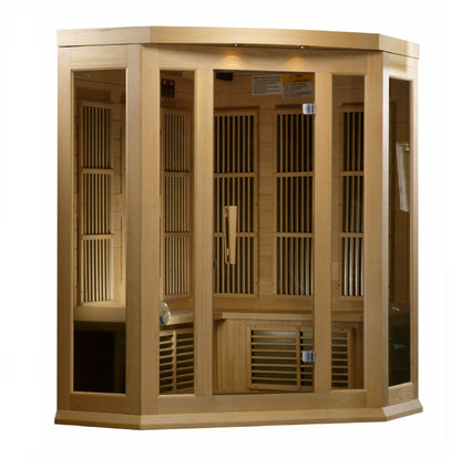 Maxxus 3 Person Low EMF Infrared Sauna – MX-K356-01