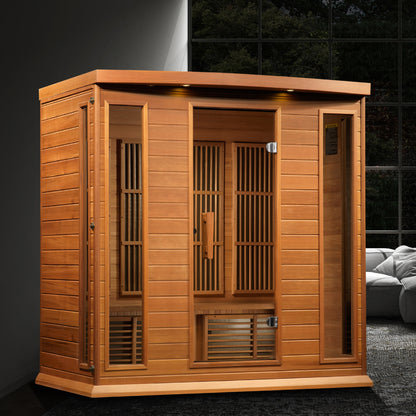Maxxus Chaumont Edition 4 Person Near Zero EMF Infrared Sauna – MX-K406-01 CED