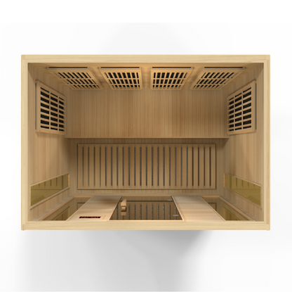 Maxxus 4 Person Low EMF Infrared Sauna – MX-K406-01