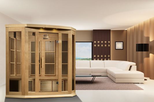 Maxxus 3 Person Low EMF Infrared Sauna – MX-K356-01