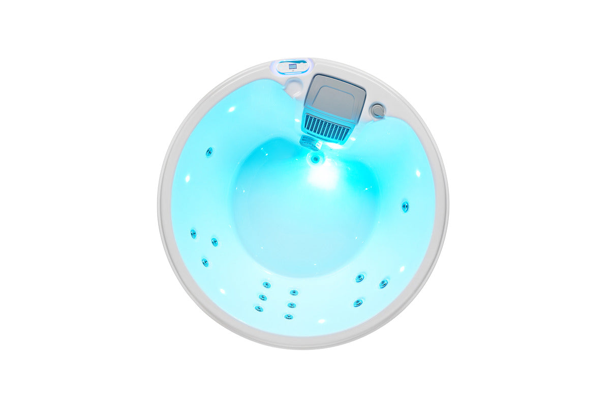 Luxurious 3-Person Spa Hot Tub with Hydrotherapy Jets, Bluetooth Audio, and LED Lighting | OF-R1