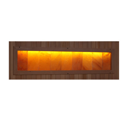 Golden Designs Reserve Edition Full Spectrum Infrared Sauna with Himalayan Salt Bar – GDI-8260-01