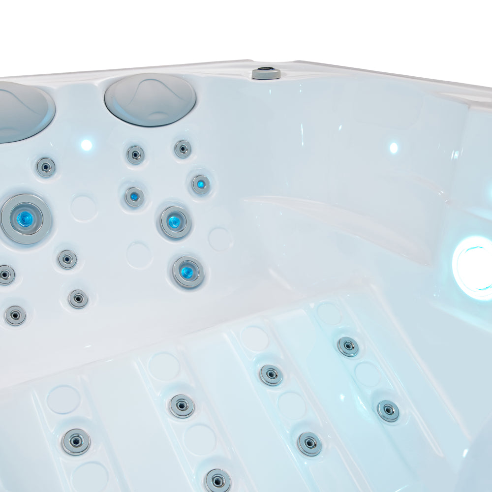 Premium Outdoor Spa Hot Tub with 31 Hydrotherapy Jets, Bluetooth, and LED Lighting | OF-42