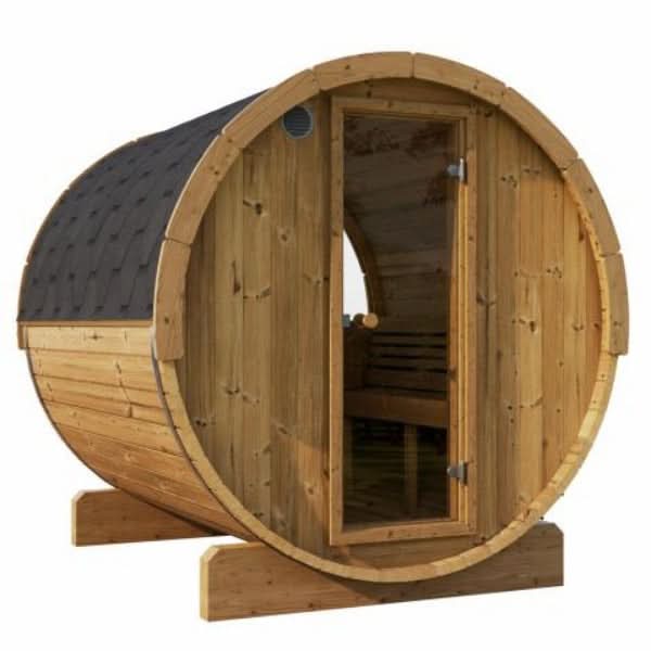 SaunaLife Model E8W 6 Person Sauna Barrel - Window