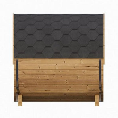 SaunaLife Model E8G 6 Person Sauna Barrel w/ Glass Front