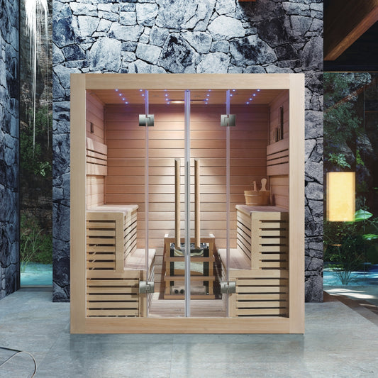 Traditional Steam Sauna with HARVIA Heater | CTS - 09